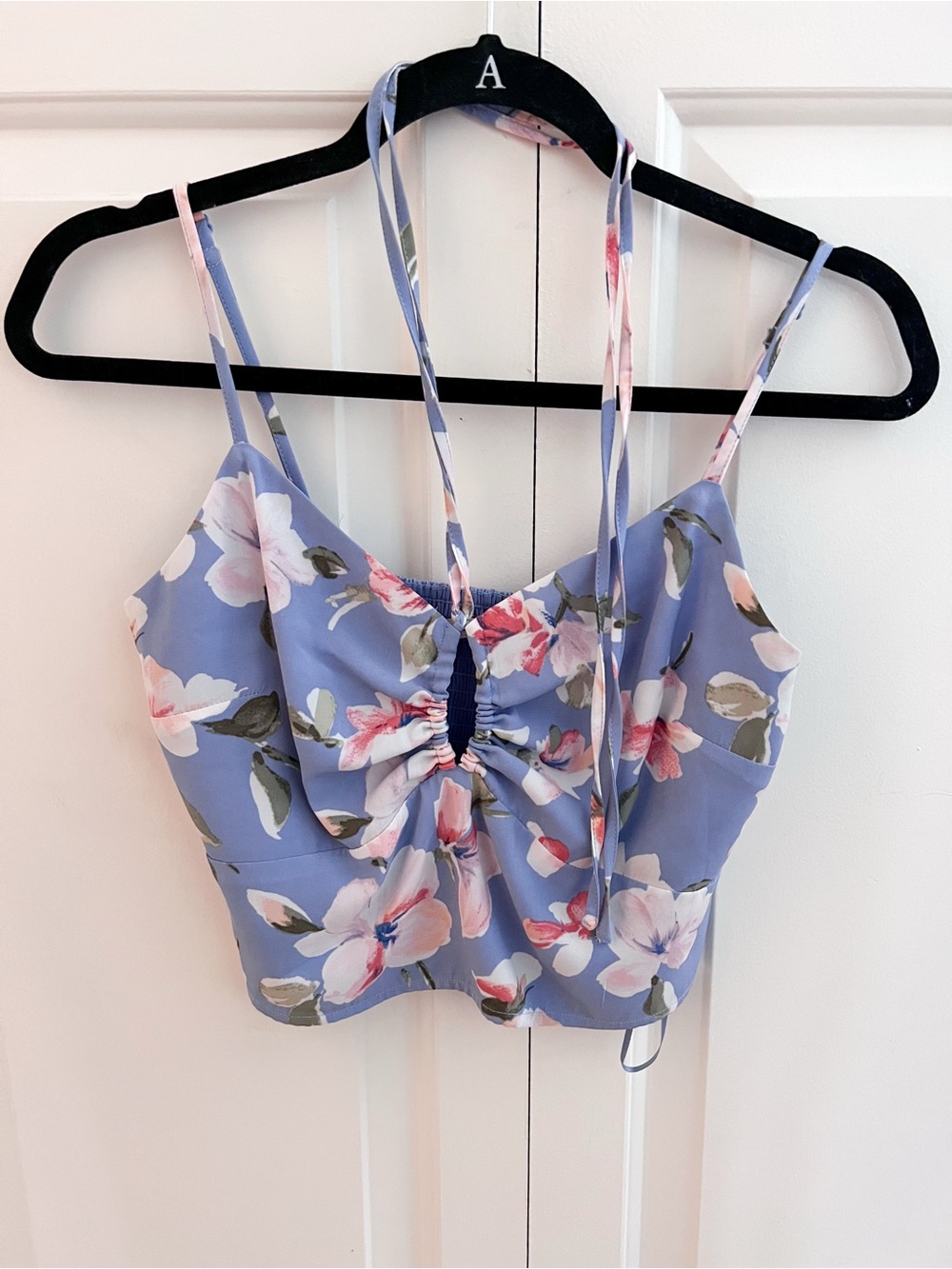 Abercrombie & Fitch Floral Peep-Hole Crop Top | Size Medium